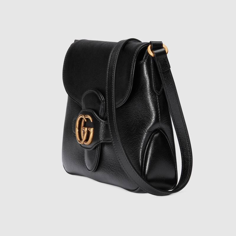 Gucci Small Messenger Bag with Double G Shoulder Bag 648934 Black